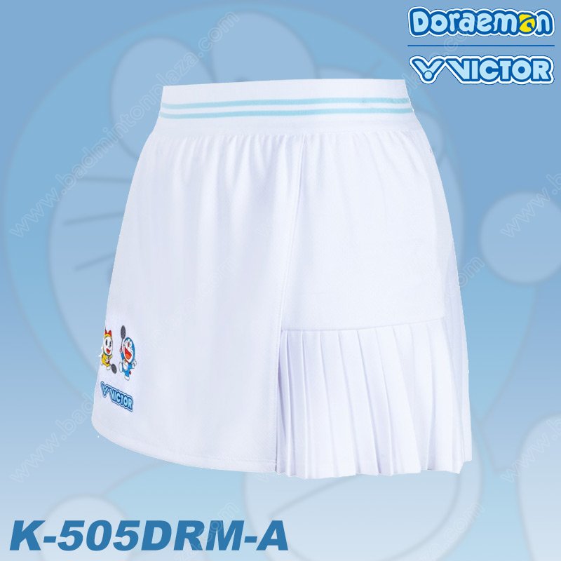 VICTOR x Doraemon Skirt K-505DRM White (K-505DRM-A