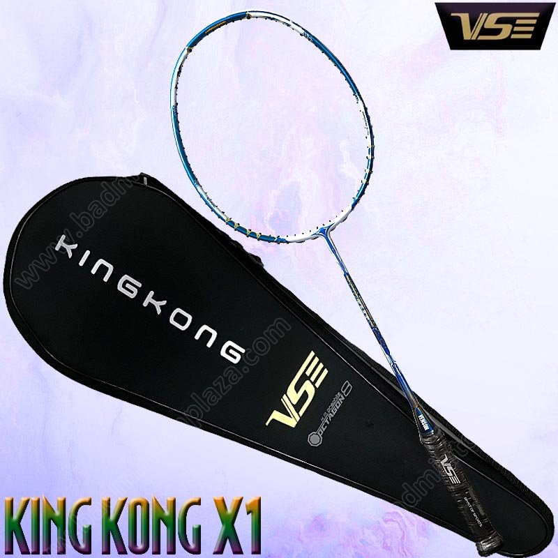 VS Badminton Racket KING KONG X1 Blue Free! String