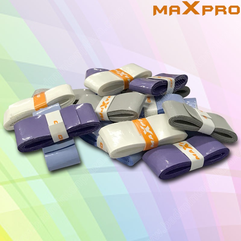 กริ๊ปพันด้ามไม้แบดมินตันแบบบาง MAXPRO แพ็ค 4 ชิ้น