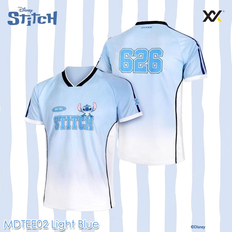 MAXX x STITCH Collection MDTEE02 Light Blue (MDTEE02-LB)