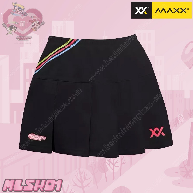 MAXX x POWERPUFF Girls Sports Skirt Black (MLSK01-