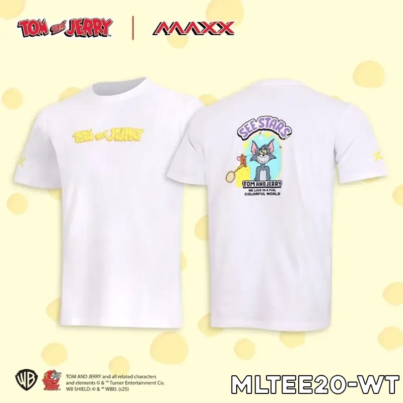 MAXX x TOM and JERRY Collection FASHION TEE20 White (MLTEE20-WT)