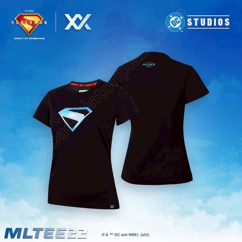 MAXX x SUPERMAN Collection Women TEE22 Black (MLTEE22-BK)