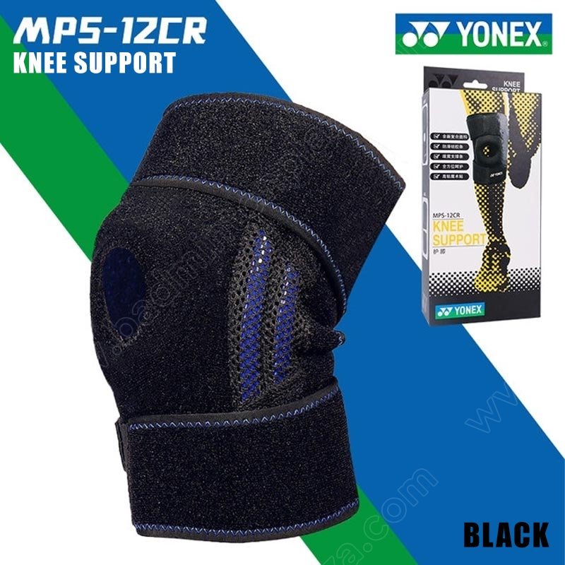 YONEX MPS-12CR Protective Open Knee Pads Support Black (MPS-12CR)