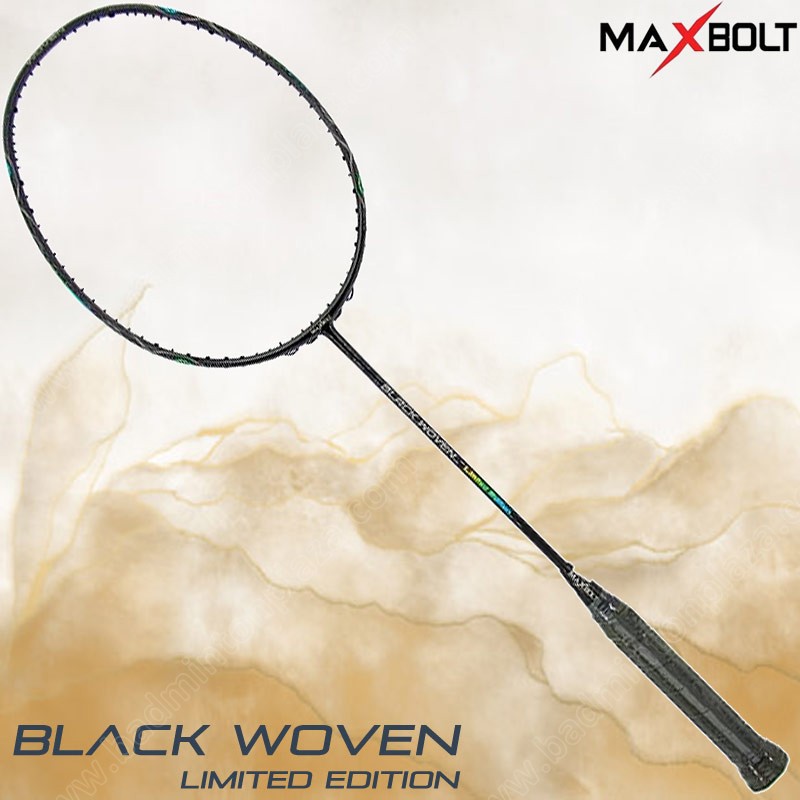 MAXBOLT BLACK WOVEN Limited Edition Free! String+Grip (MXBT-BKWVNLTD)