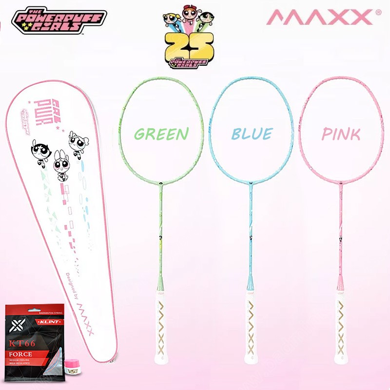 MAXX Powerpuff Girl Badminton Racket Free! String+