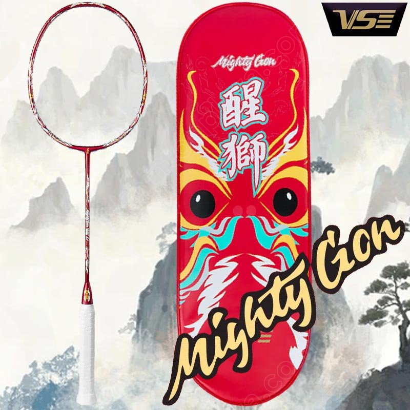 VS Badminton Racket MIGHTY LION Red Free! String+G