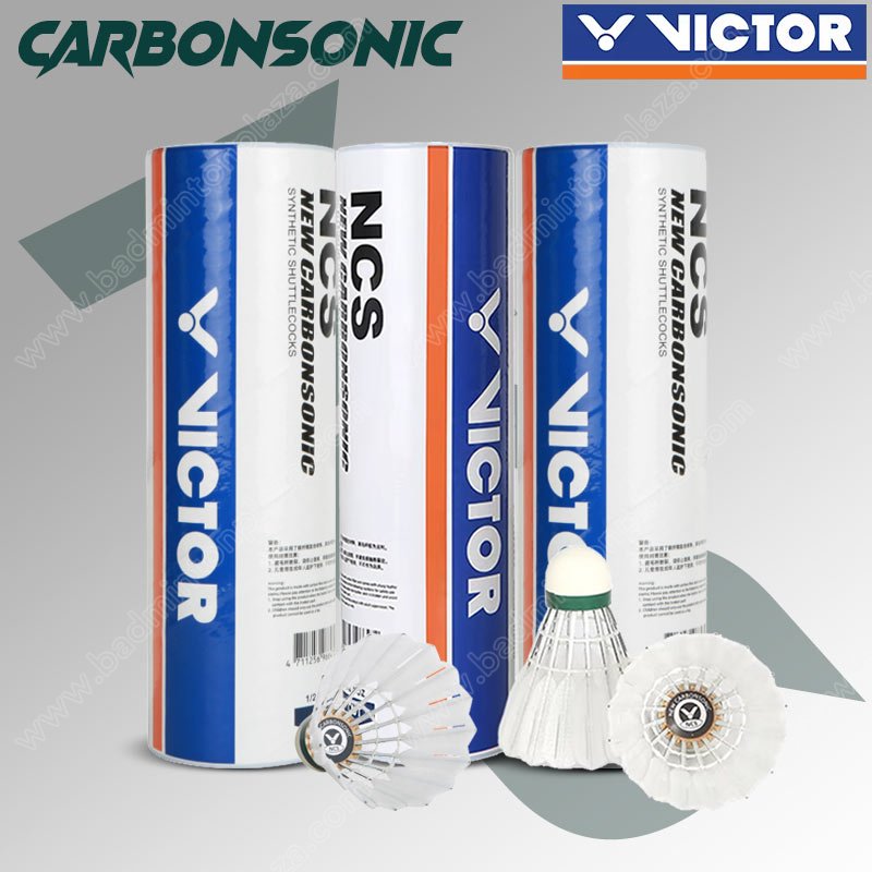 ลูกแบดมินตันขนสังเคราะห์ วิคเตอร์ CARBON SONIC 6 ลูก (NCS-6PC)
