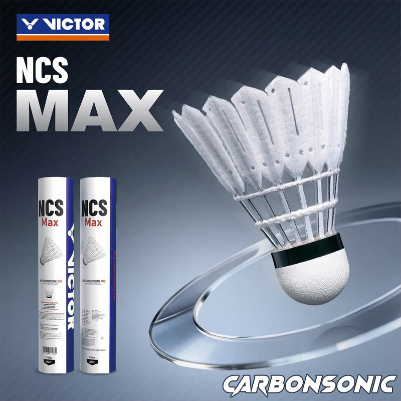 ลูกแบดมินตันขนสังเคราะห์ วิคเตอร์ CARBONSONIC MAX 12 ลูก (NCS-MAX-12)