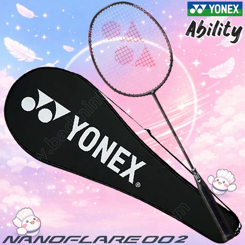 ไม้แบดมินตันโยเน็กซ์ Nanoflare 002 Ability สีดำ/ชม