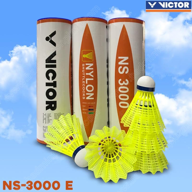 ลูกแยดมินตันไนล่อน VICTOR NS-3000 สีเหลือง (NS-300