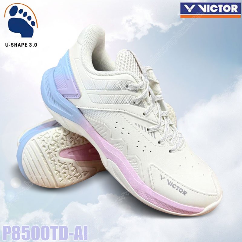 รองเท้าแบดมินตัน วิคเตอร์ P8500TD หน้ากว้าง สีชมพู (P8500TD-AI)
