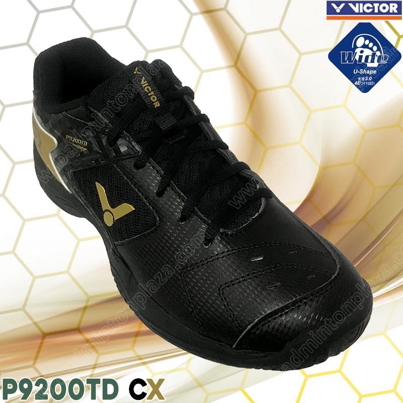 Victor P9200TD Badminton Shoes Black/Gold (P9200TD