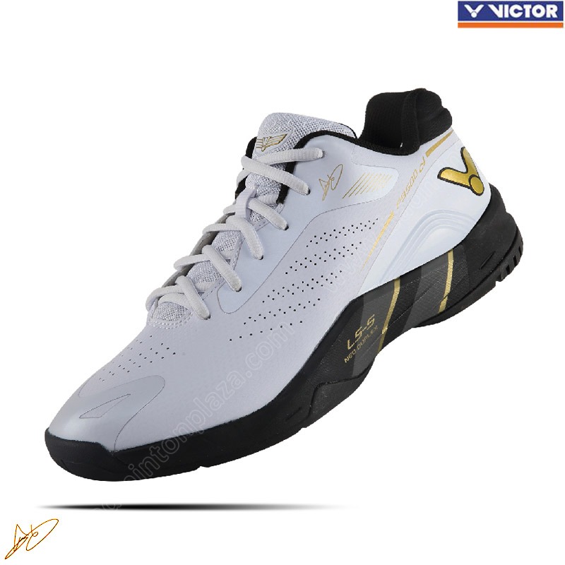 Victor 2021 CAI-YUN Professional Badminton Shoes Bright White/Black (P9500CY-AC)