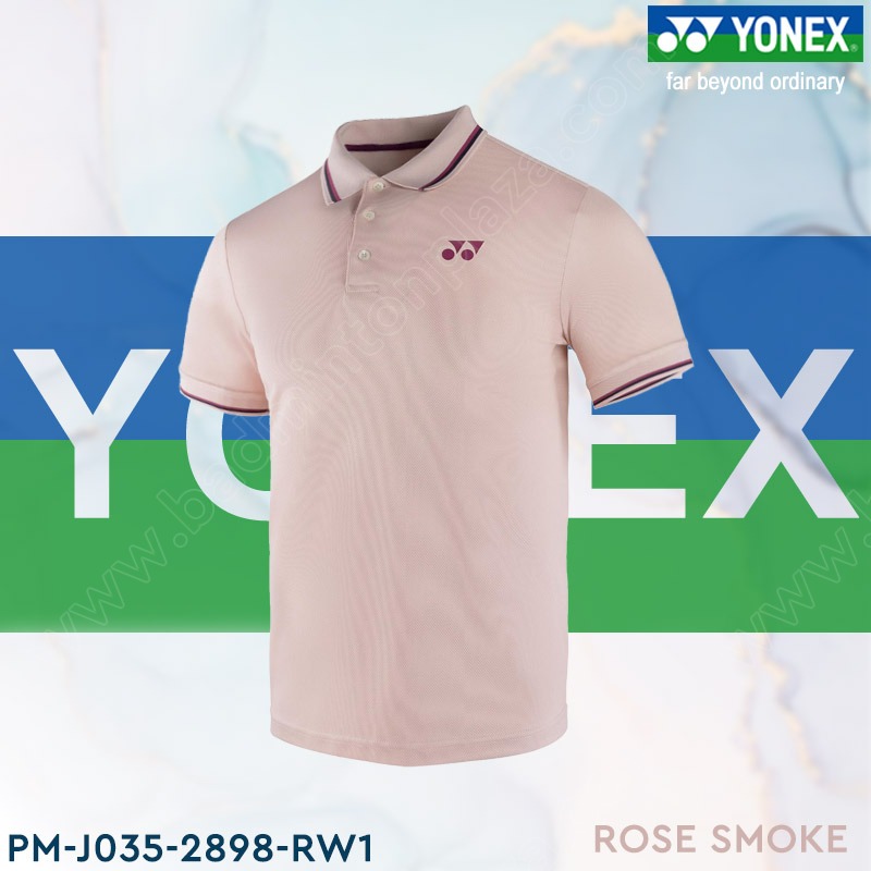 Yonex Polo PM-J035-2898-RW1 ROSE SMOKE (PM-2898-RS