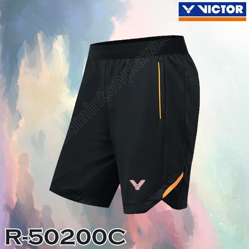 VICTOR R-50200 Badminton Tournament Shorts Black (R-50200C)