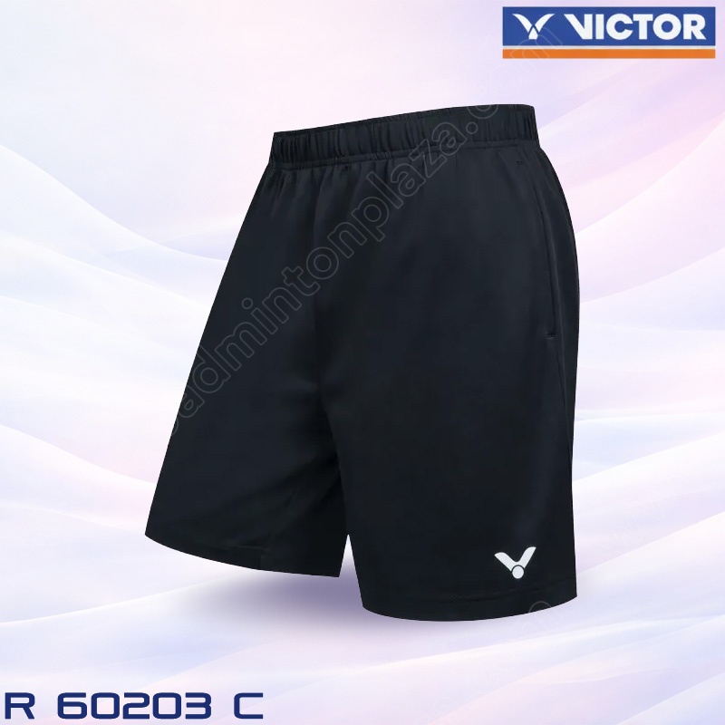 Victor Badminton Sports Pants, Shorts, Model R-60203 Black (R-60203C)