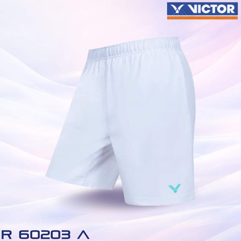 Victor Badminton Sports Pants, Shorts, Model R-60203 White (R-60203A)