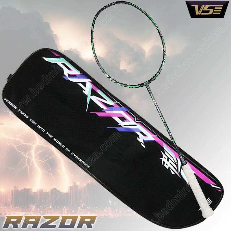 VS Badminton Racket RAZOR 7040 SUPERELASTIC Green