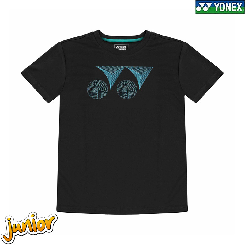 Yonex 1862 Kids Round Neck Tees JET BLACK (RJ-S092