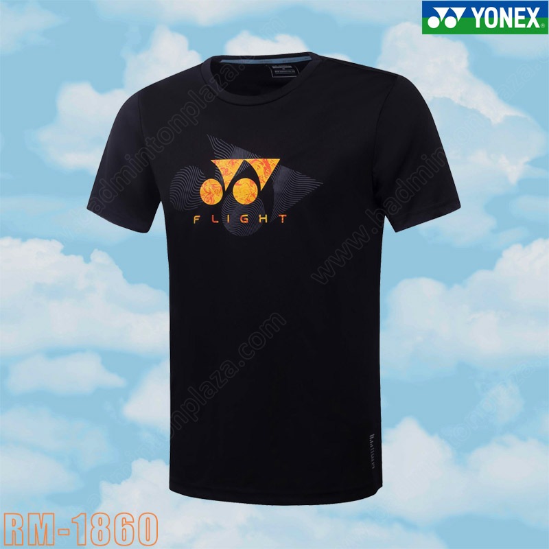Yonex 1860 Special Logo Training Tees JET BLACK (R
