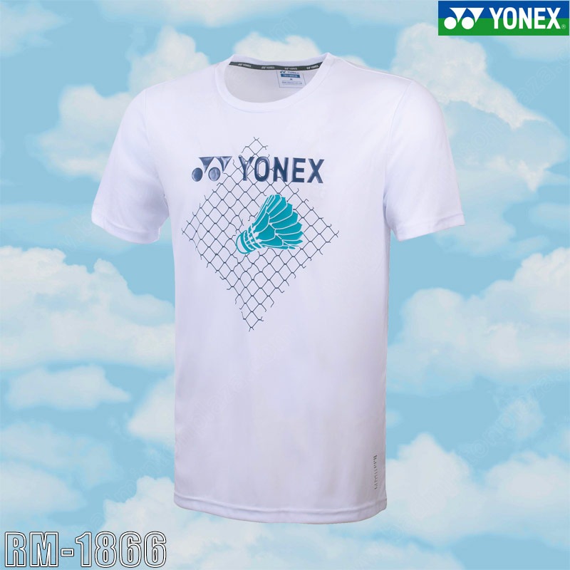 Yonex 1866 Special Logo Training Tees WHITE (RM-18