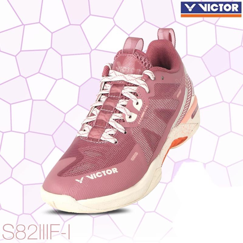 รองเท้าแบดมินตันสตรี วิคเตอร์ S82III สี Dusty Rose