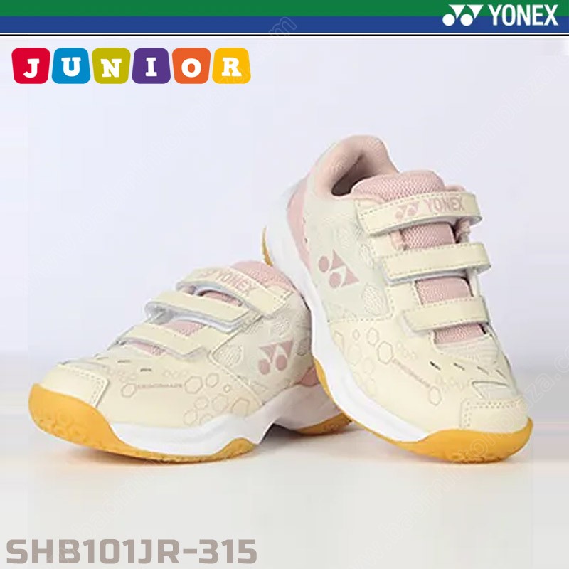 รองเท้าแบดมินตันเด็ก โยเน็กซ์ CUSHION 101 สีเลส-ชมพู (SHB101JR-315)