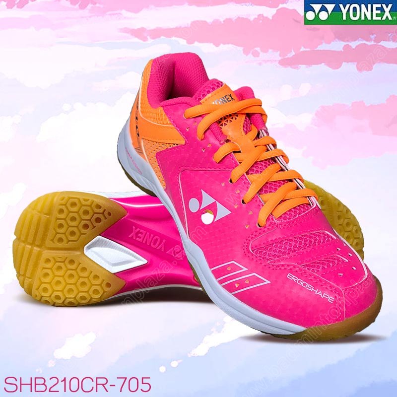 รองเท้าแบดมินตันสตรีโยเน็กซ์ POWER CUSHION SHB210CR สีชมพู (SHB210CR-705)