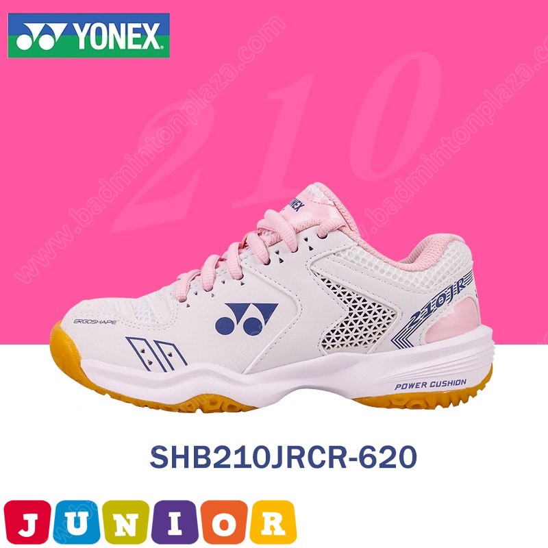 Badminton Shoes YONEX Junior YONEX CUSHION 210 Junior Badminton Shoes White (SHB210JR620