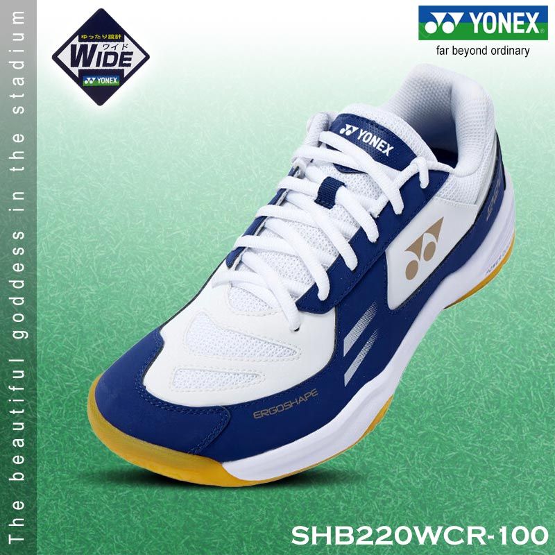 YONEX POWER CUSHION SHB220CR Men's Wide White/Navy