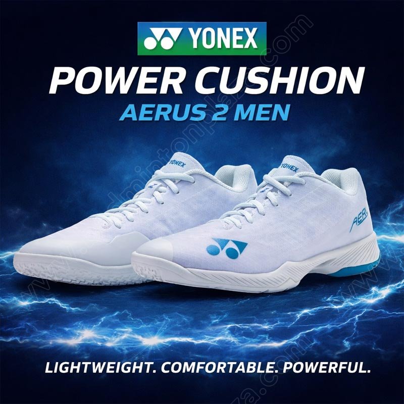 YONEX POWER CUSHION AERUS Z2 MEN White/Blue (SHBAZ2MEX-207)