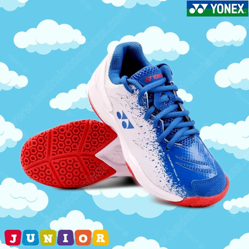 YONEX POWER CUSHION CFT Junior Badminton Shoes Blue/White (SHBCFTJRCR-002)