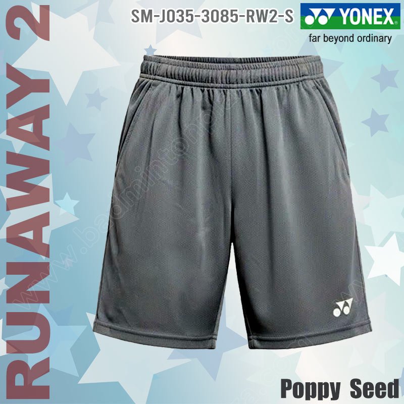 Yonex 3085 RUNAWAY 2 Men's Sports Shorts Poppy Seed (3085-RW2-PS)