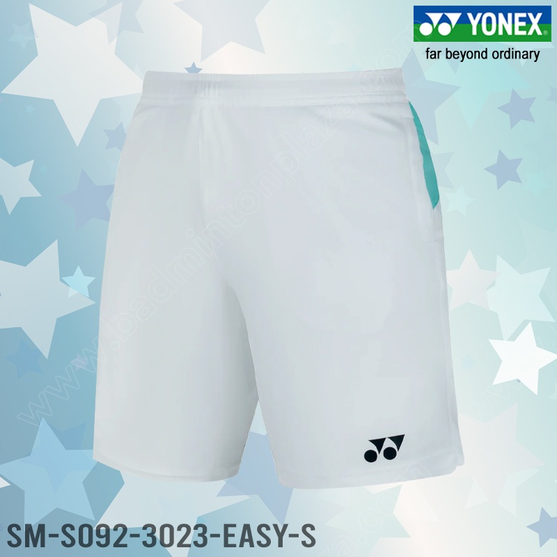 Yonex 3023 EASY Men's Badminton Shorts White (3023-EASY-WT)