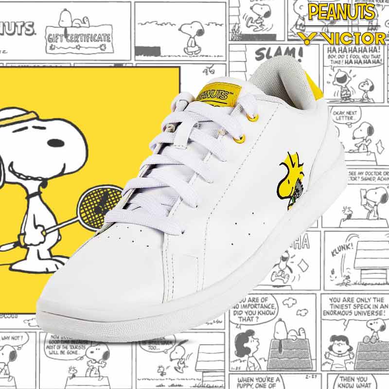 รองเท้าลำลอง วิคเตอร์ X PEANUTS สีขาว  (SN22-A)