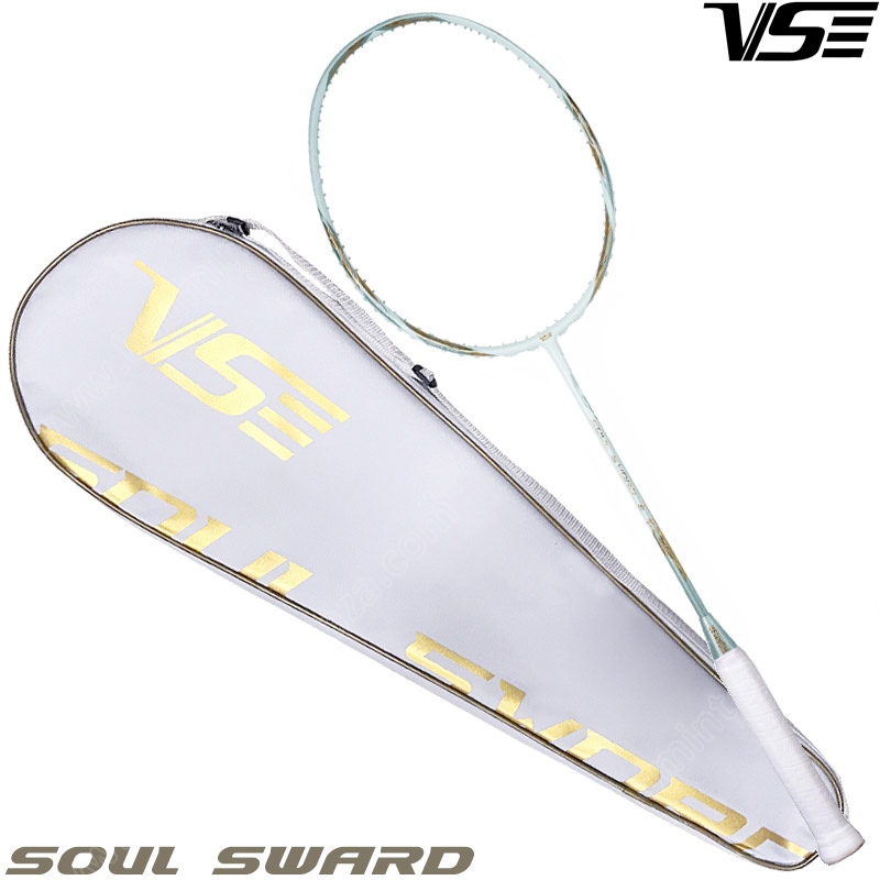 VS Badminton Racket SOUL SWORD White Free! String+Grip (SSW-W)