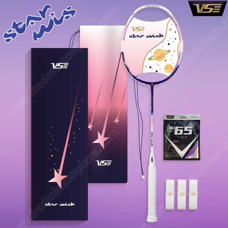 ไม้แบดมินตัน วีเอส STAR WISH ชุดพิเศษ BOX SET (STAR-WISH)