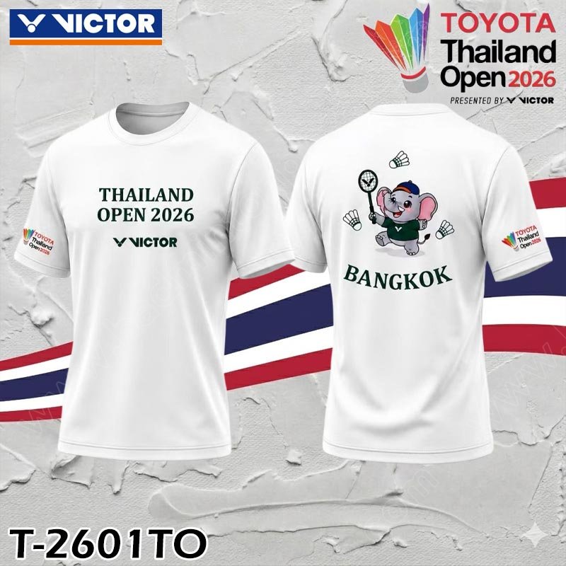 VICTOR 2026 Thailand Open Collection T-Shirt White (T-2601TO-A)