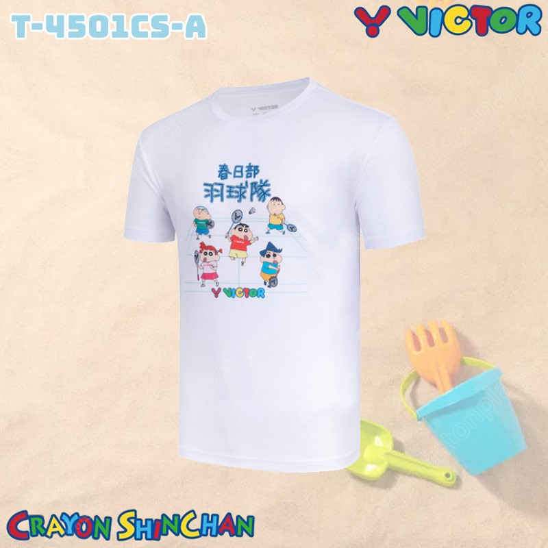 VICTOR T-4501CS X CRAYON SHINCHAN T-SHIRT White (T