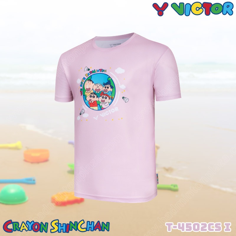 VICTOR T-4502CS X CRAYON SHINCHAN T-SHIRT Pink (T-