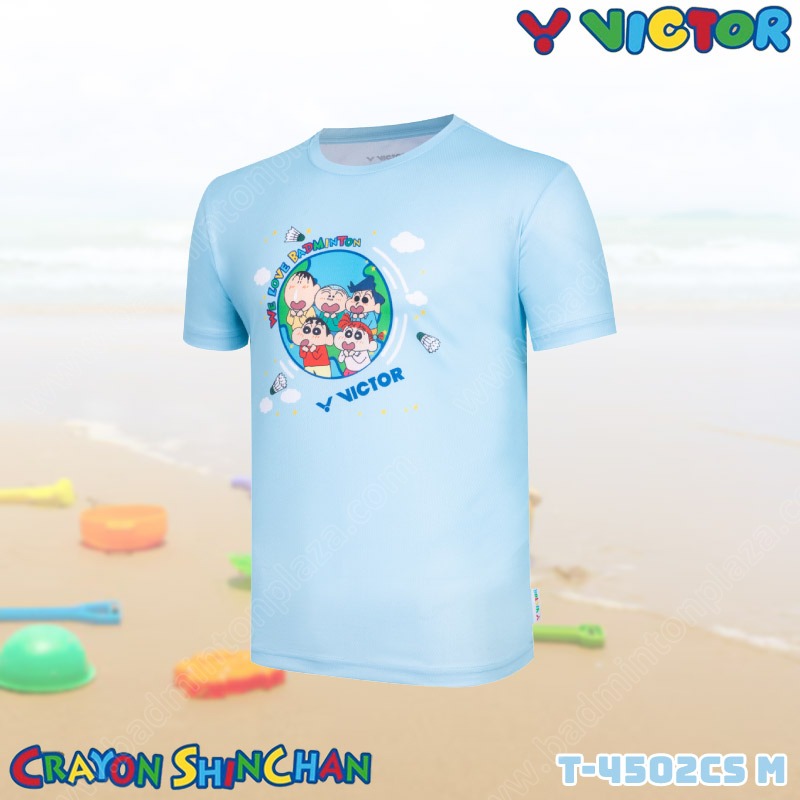 VICTOR T-4502CS X CRAYON SHINCHAN T-SHIRT Blue (T-