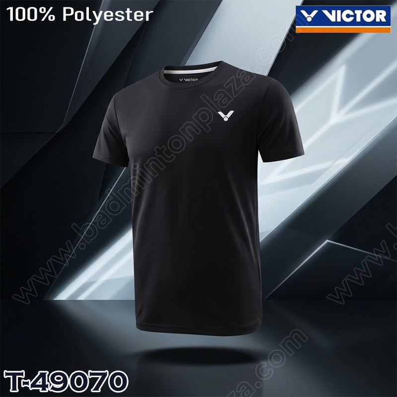 VICTOR T-49070 Knited T-Shirt Light Black (T-49070