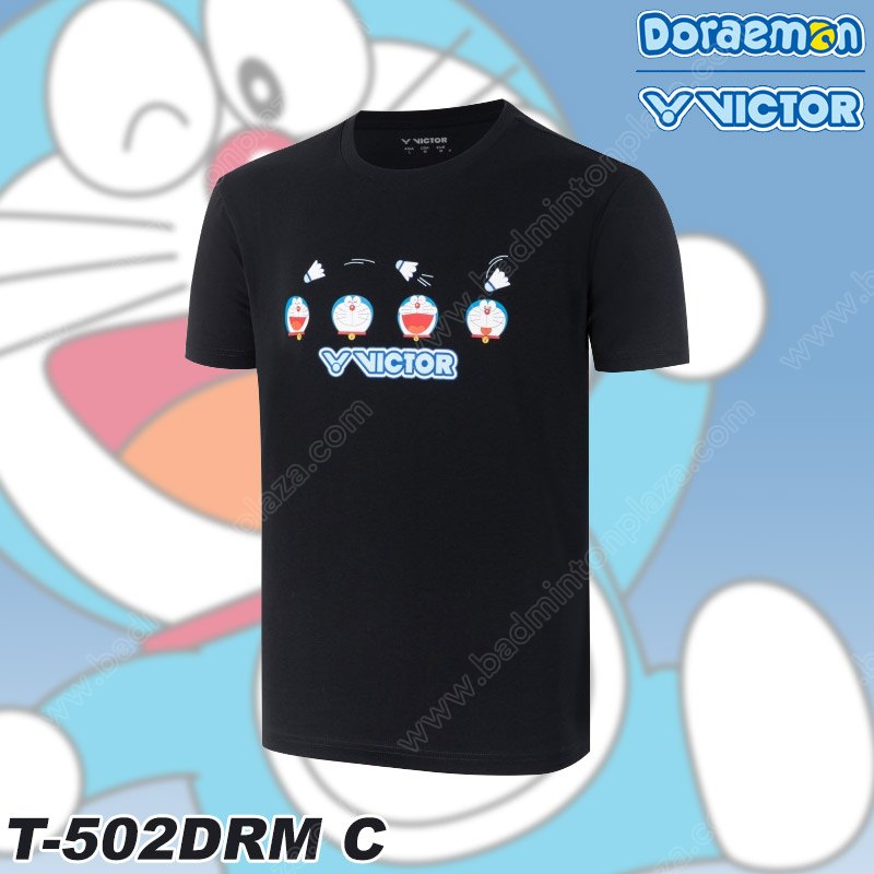 VICTOR Doraemon T-Shirt T-502DRM Black (T-502DRM-C