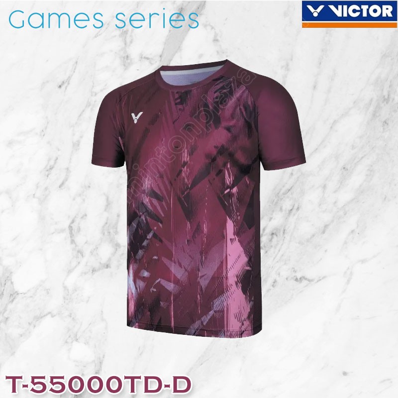 VICTOR T-55000TD Games Series T-Shirt Ancora Red (T-55000TD-D)