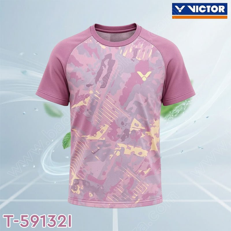 VICTOR T-59132 Knited T-Shirt Pink (T-59132I)