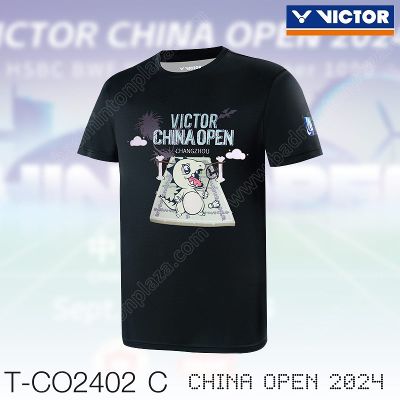 VICTOR China Open 2024 CO2402 T-Shirt Black (T-CO2