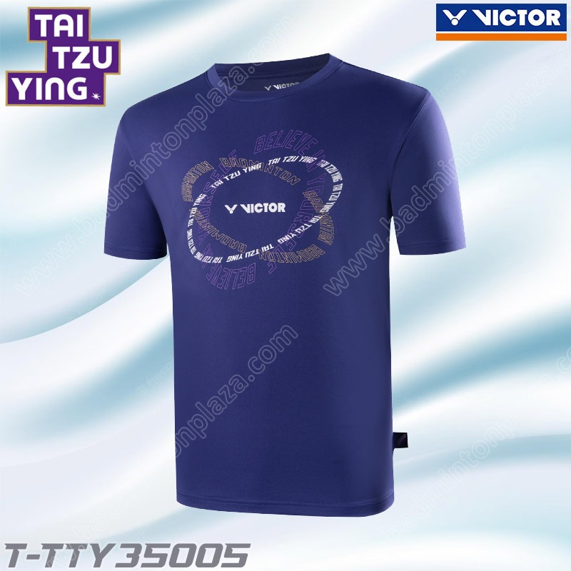 เสื้อกีฬาแบดมินตันวิคเตอร์ T-TTY35005 สีน้ำเงิน (T-TTY35005B)