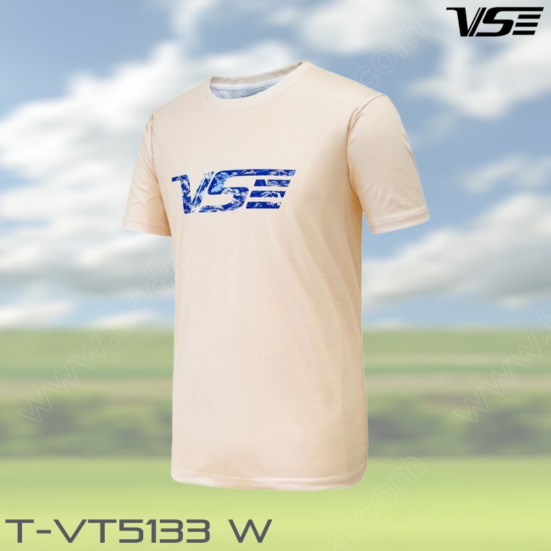 VS VT5133 Sports Round Neck Tee Cream (T-VT5133W)