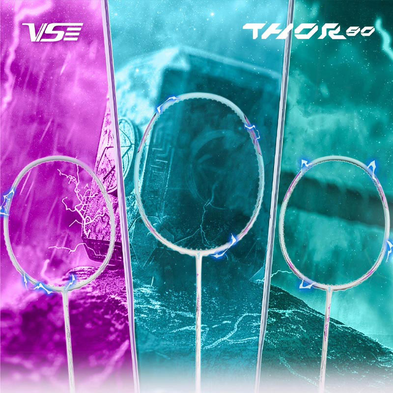 VS Badminton Racket THOR 80 Free! String+Grip+Cover (THOR-80)